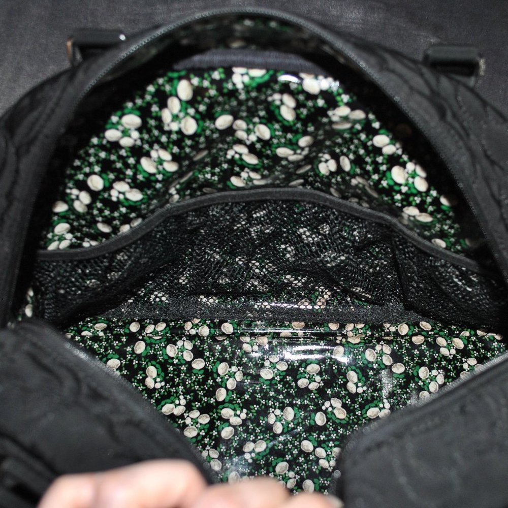 Vera Bradley Ultimate Baby Black Quilted Diaper Bag w/ Changing Pad - Picture 11 of 14